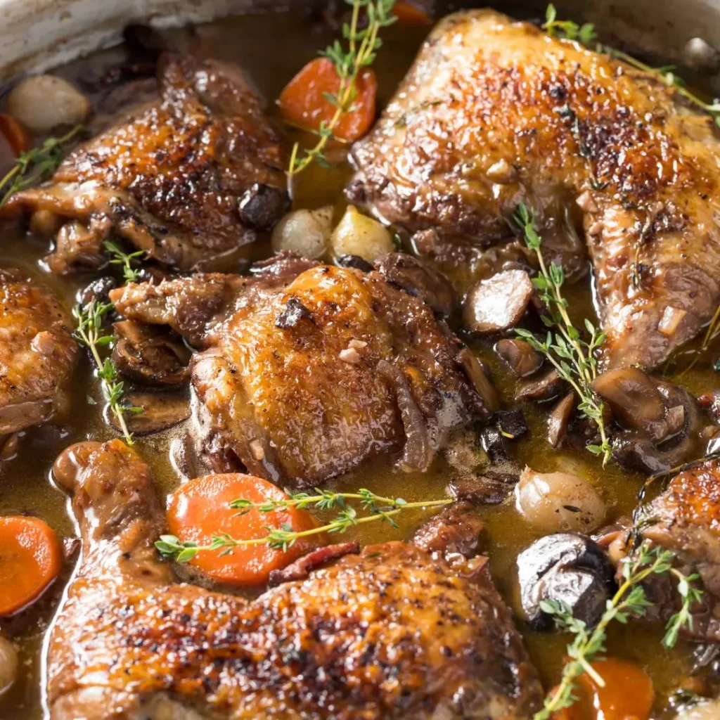Coq au Vin Francês